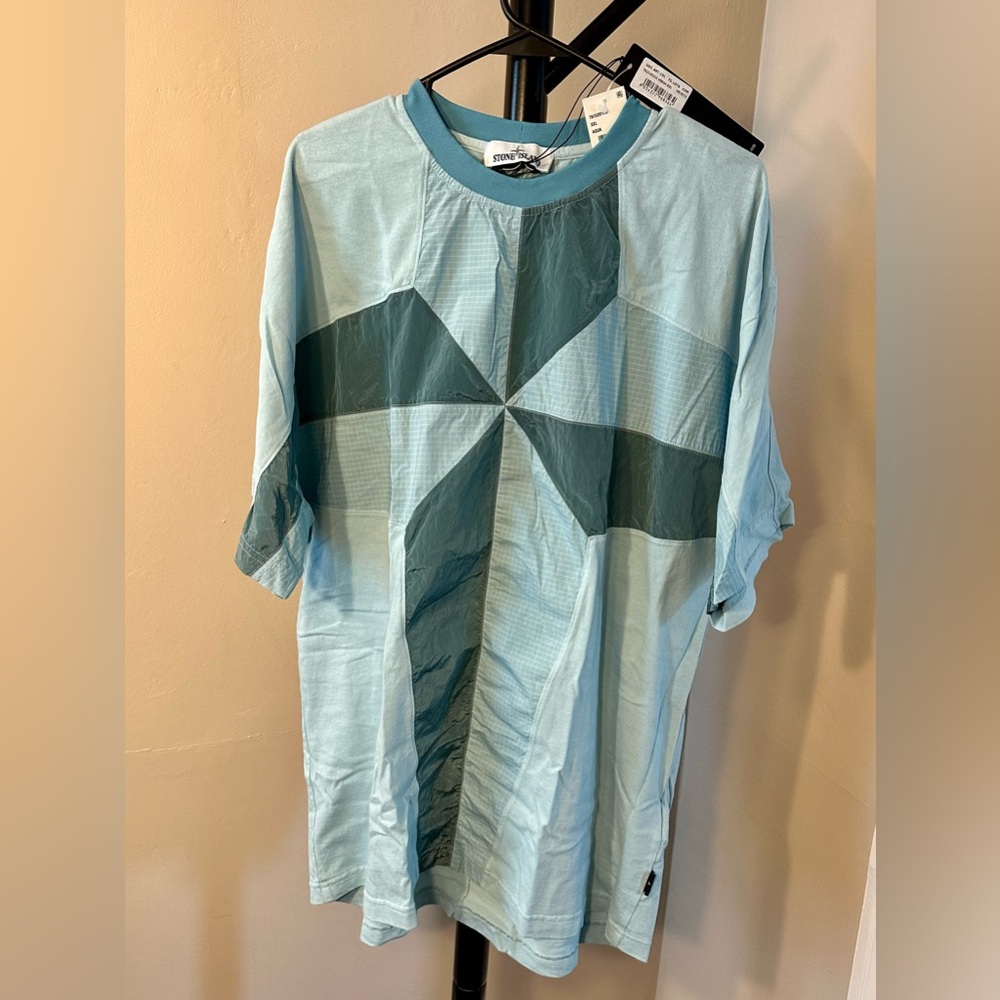 SOLD - Stone Island Geometric Compass T-Shirt - XXL